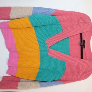 Colorful Striped Women's Sweater